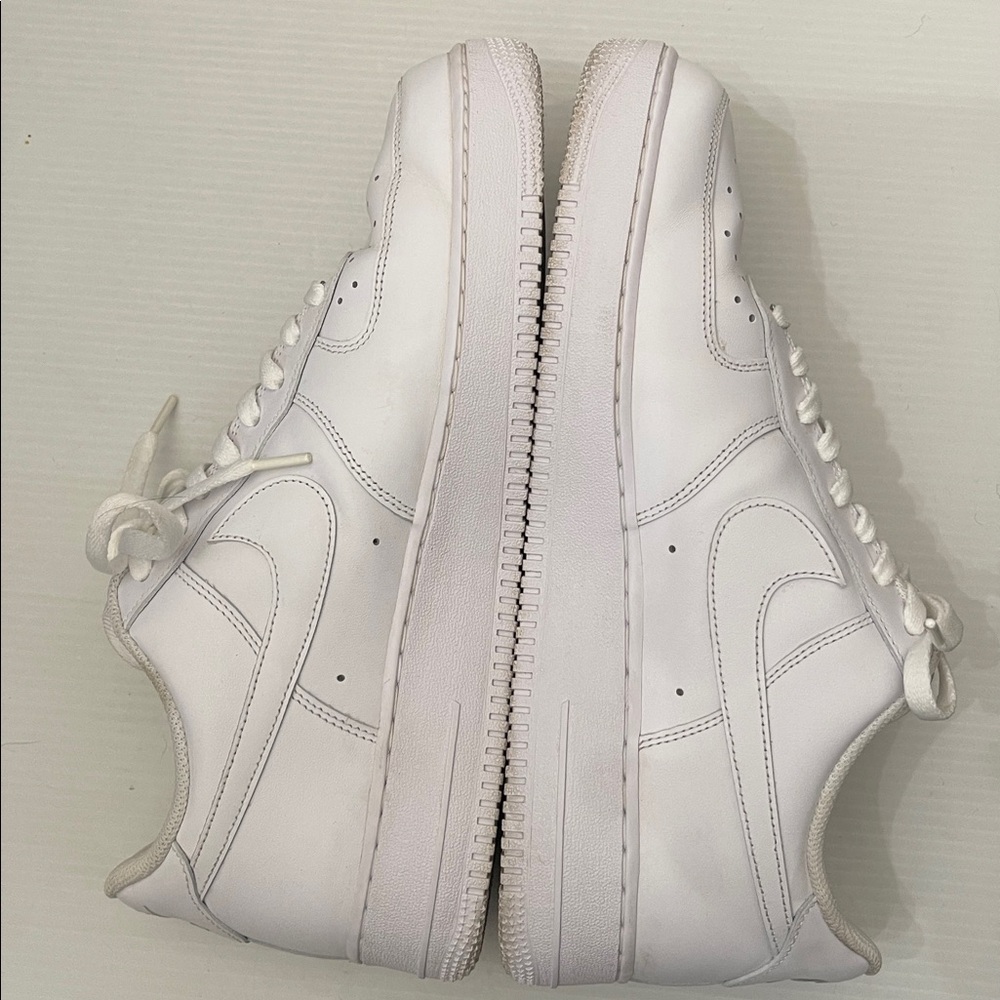 Nike Air Force 1 Low White Sneakers Men’s Size 12 - Picture 12 of 14